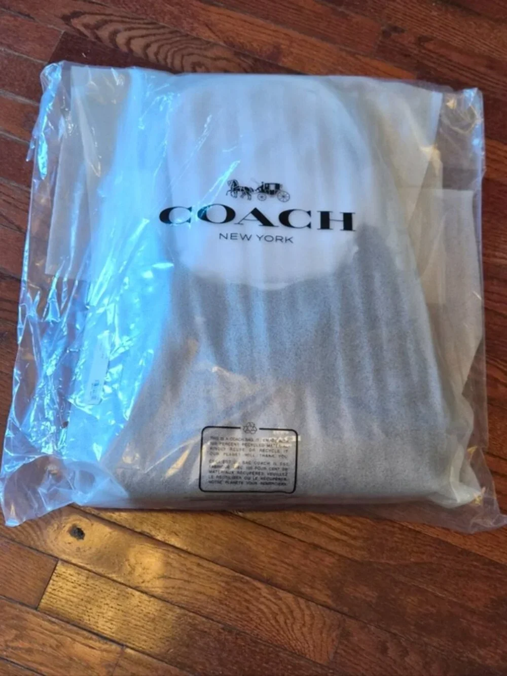 Coach Ella Shoulder Bag Gold Espresso with Leather Loop Key Fob CCE48 Unopened! - Picture 7 of 15